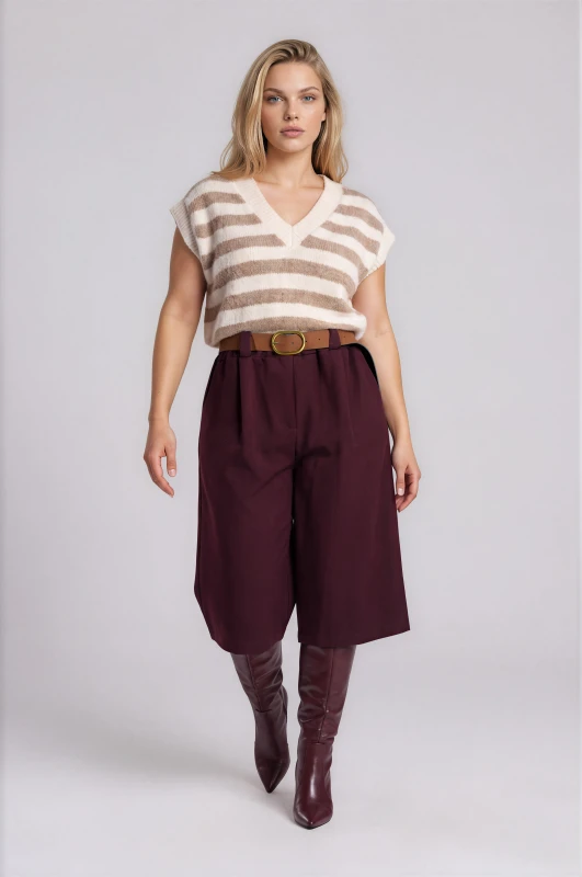 Bermuda with Suede Belt