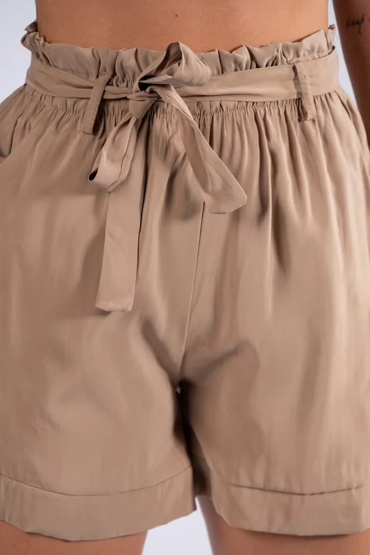 Bermuda Paperbag Beige