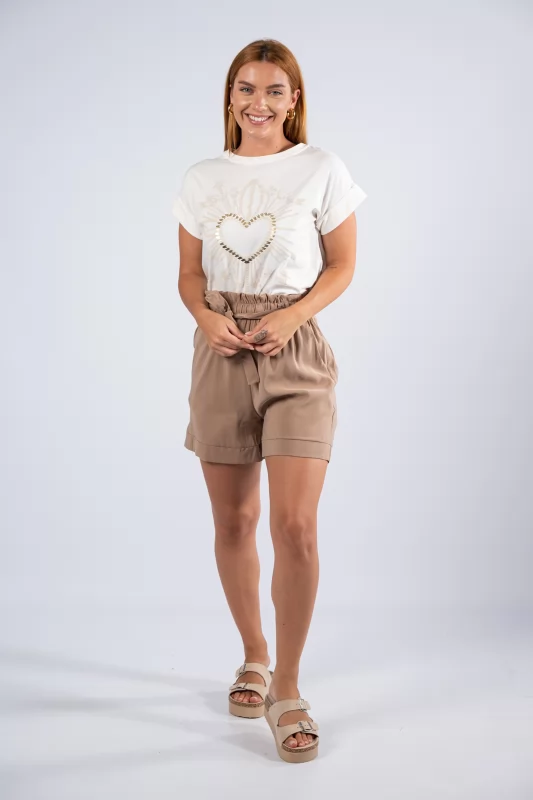 Bermuda Paperbag Beige