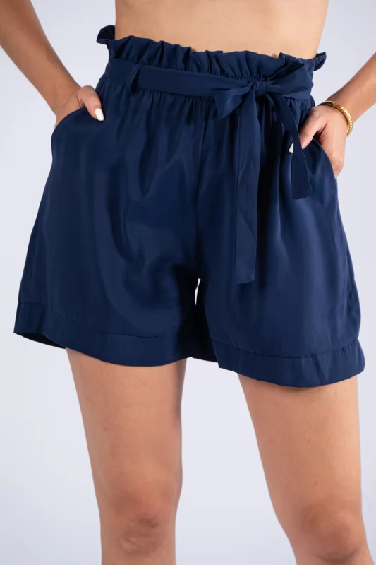 Βερμούδα Paperbag Navy