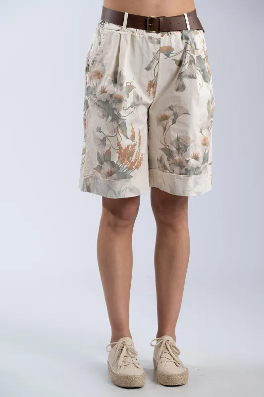 Βερμούδα Βαμβακερή Floral Chloe