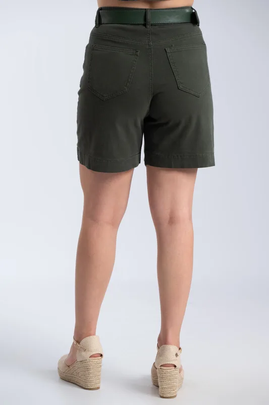 Solid-Color Cotton Bermuda Belt