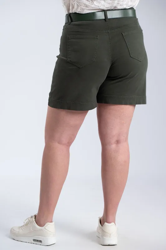 Solid-Color Cotton Bermuda Belt