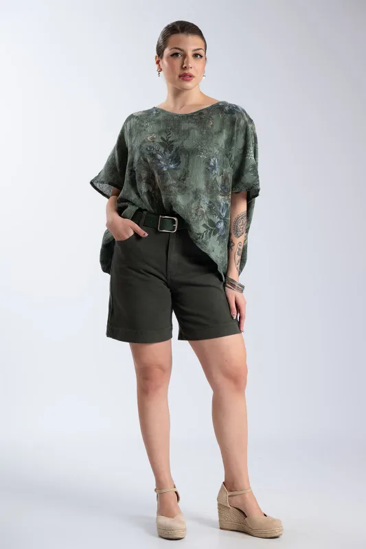 Solid-Color Cotton Bermuda Belt