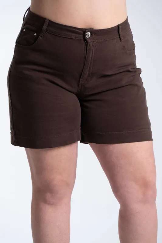 Βερμούδα Βαμβακερή Μονόχρωμη Ζώνη