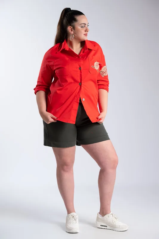 Solid-Color Cotton Bermuda Belt