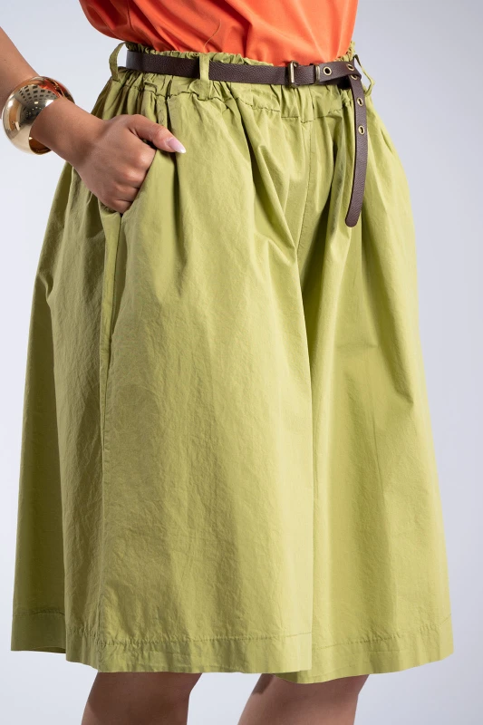 Oversized Cotton Bermuda 
