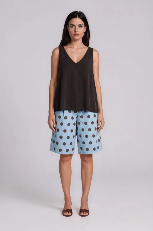 Cotton Polka Dot Bermouda 