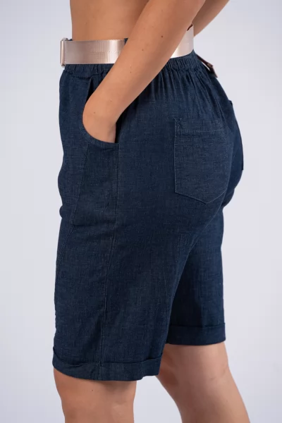 Βερμούδα Ζώνη Denim Blue