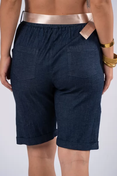 Βερμούδα Ζώνη Denim Blue
