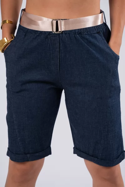 Βερμούδα Ζώνη Denim Blue
