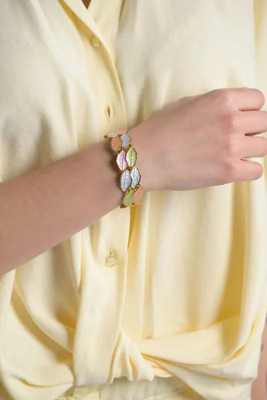 Βραχιόλι Cuff Leaves