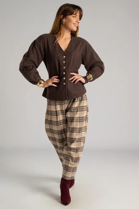 Cardigan Embossed Buttons 