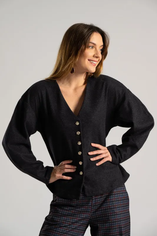 Ζακέτα Ανάγλυφα Κουμπιά