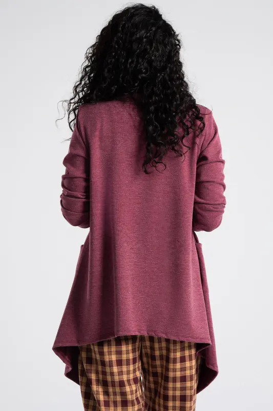 Ζακέτα Ασύμμετρη Τσέπες