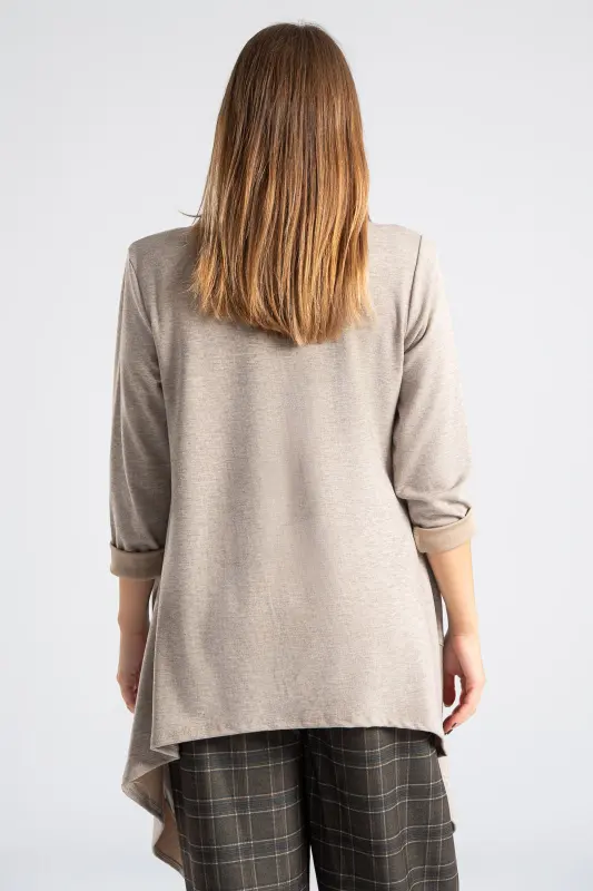 Ζακέτα Ασύμμετρη Τσέπες