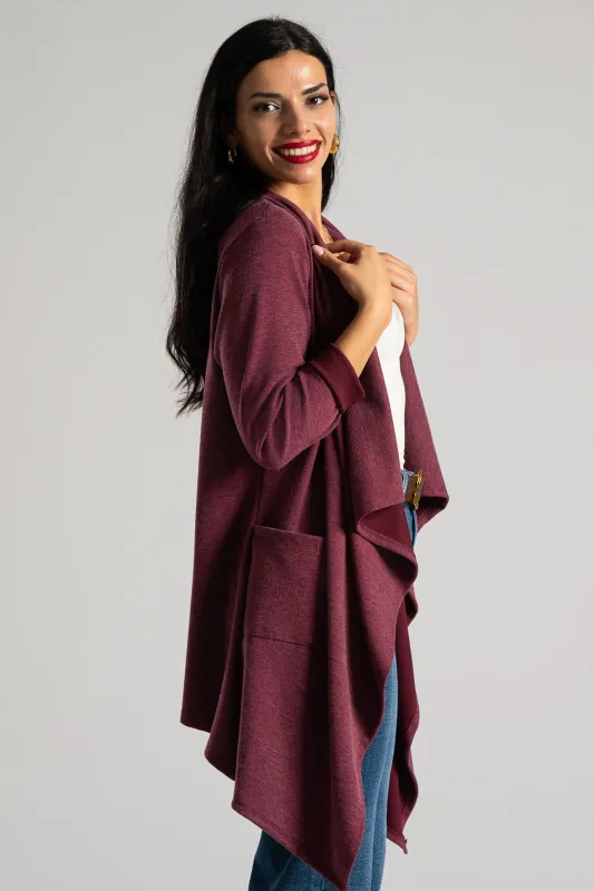 Cardigan Asymmetrical Pockets