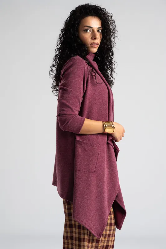 Ζακέτα Ασύμμετρη Τσέπες