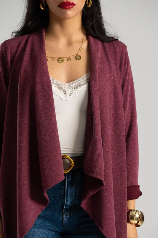 Cardigan Asymmetrical Pockets