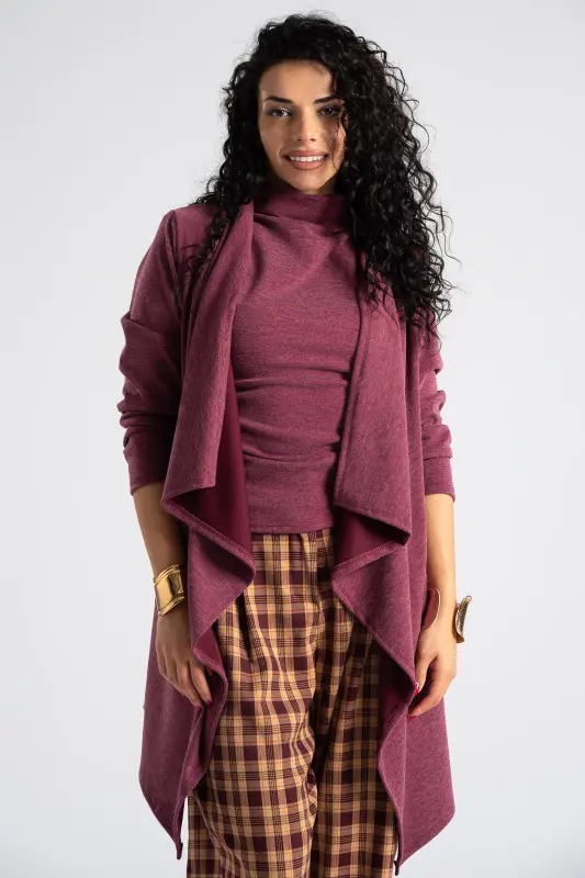 Ζακέτα Ασύμμετρη Τσέπες