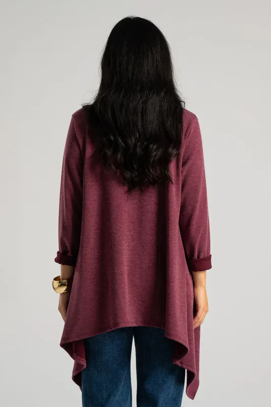 Cardigan Asymmetrical Pockets