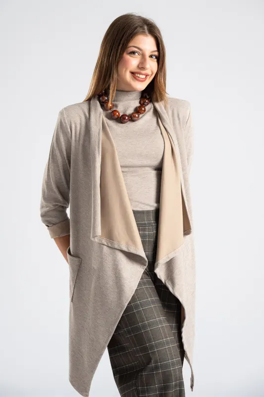 Ζακέτα Ασύμμετρη Τσέπες