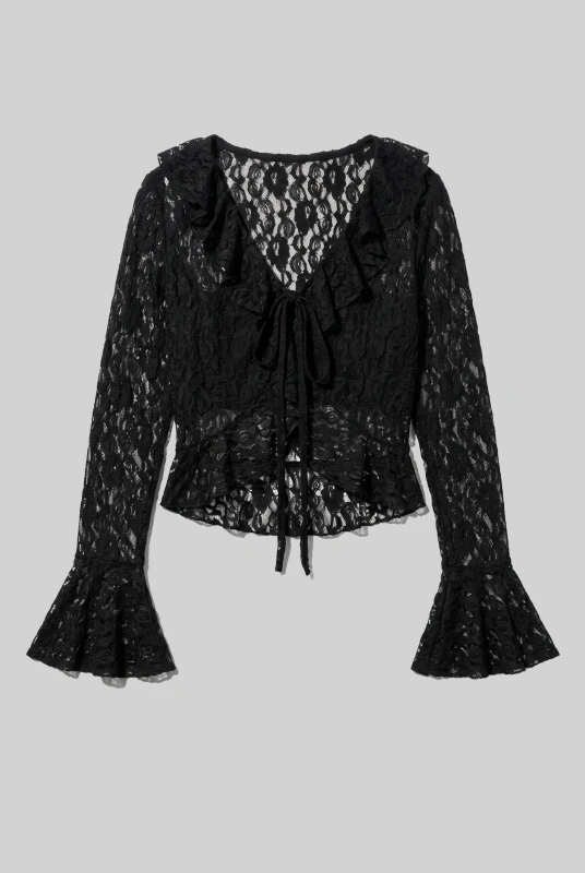 Cardigan Lace with Ruffles