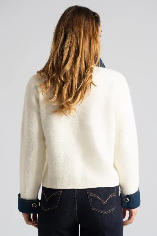 Ζακέτα Fluffy Jean Λεπτομέρειες