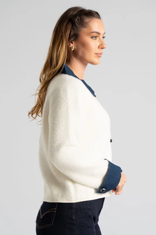 Ζακέτα Fluffy Jean Λεπτομέρειες