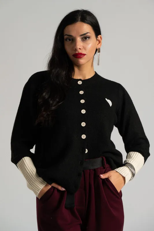 Ζακέτα Heart Rib Λεπτομέρειες