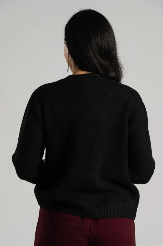 Heart Rib Cardigan Details 