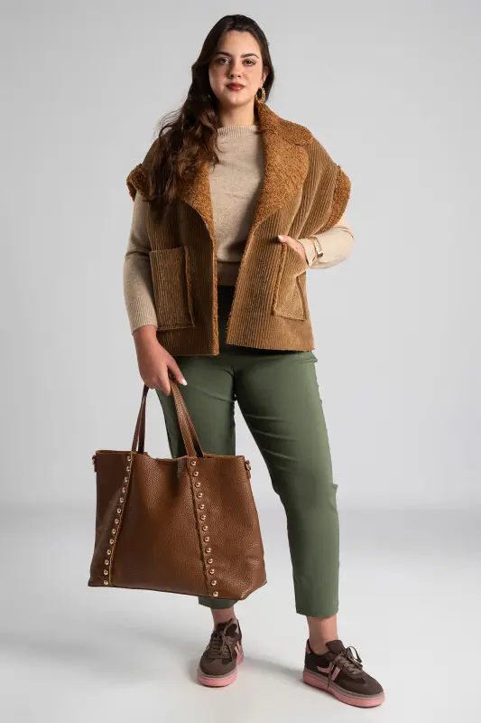 Cardigan Corduroy Teddy Lining