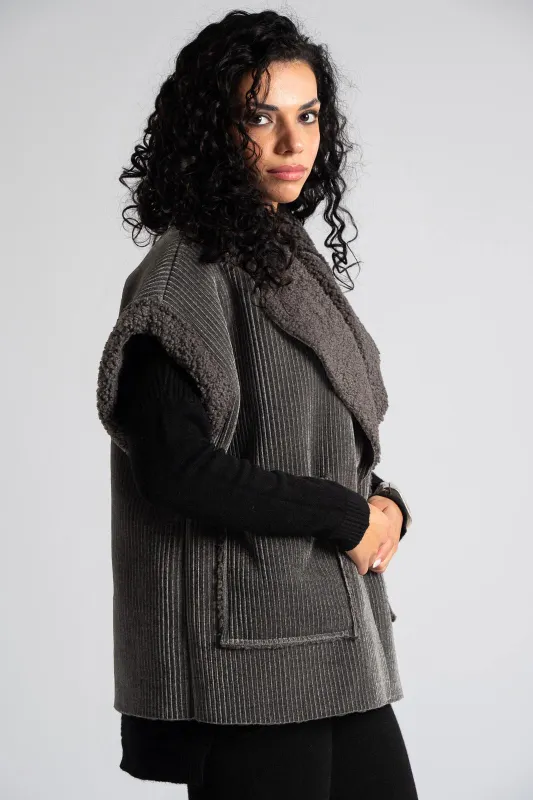Cardigan Corduroy Teddy Lining
