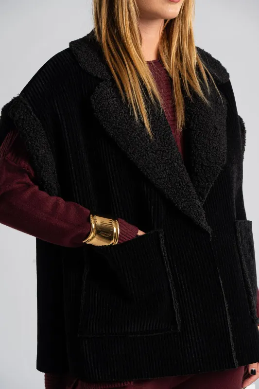 Cardigan Corduroy Teddy Lining