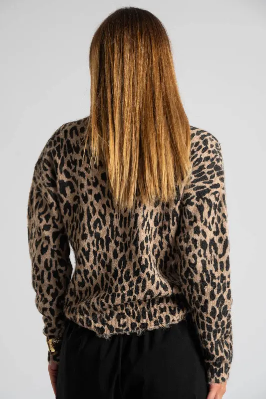Cardigan Leopard Long Sleeve 