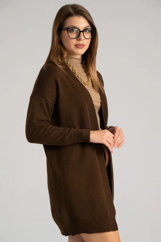 Cardigan Long Sleeve Rib 