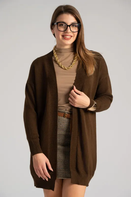 Cardigan Long Sleeve Rib 