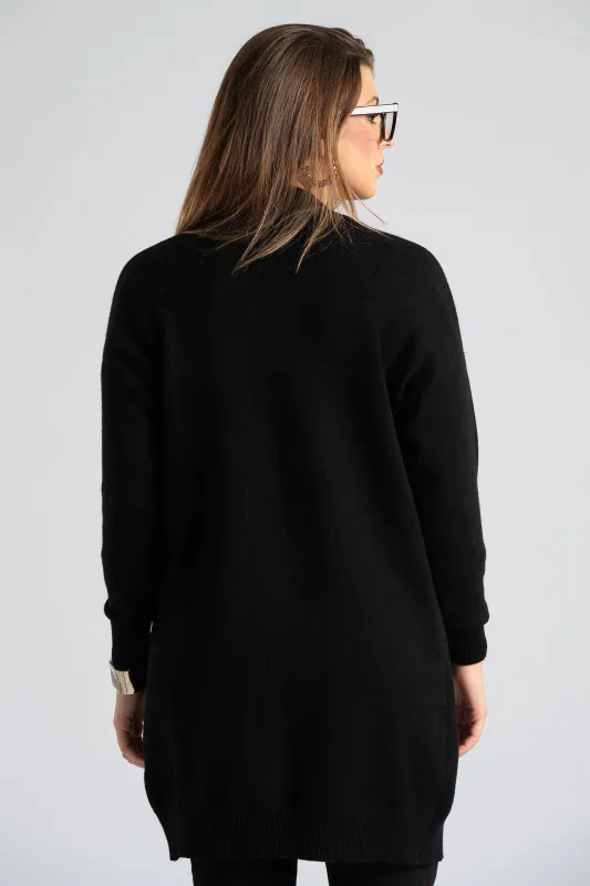 Cardigan Long Sleeve Rib 