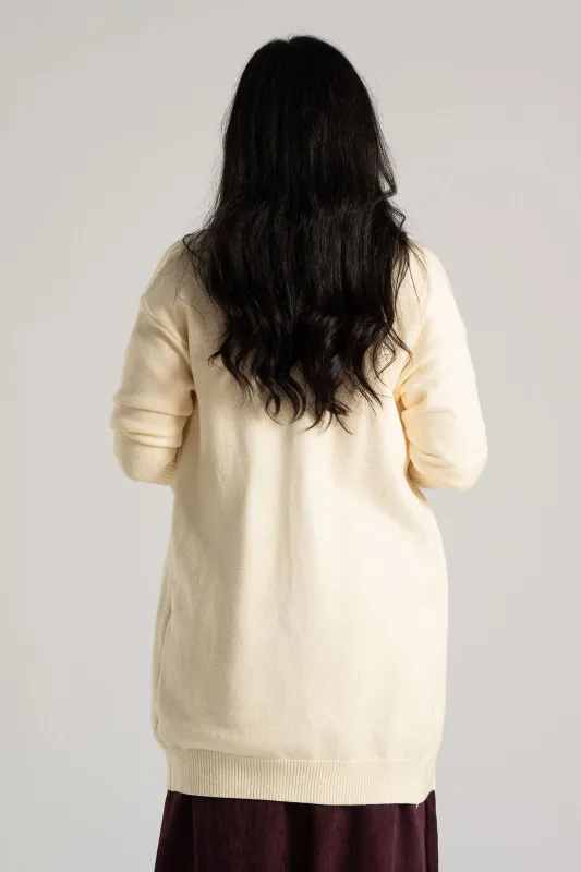 Cardigan Long Sleeve Rib 