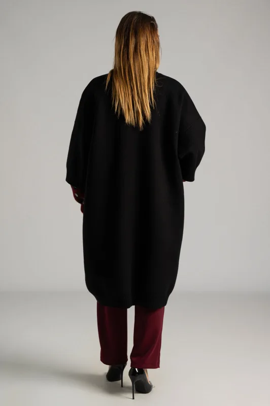 Ζακέτα Μακριά Rib Λεπτομέρειες