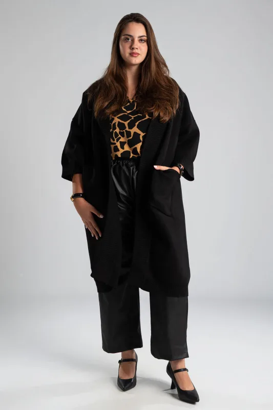 Cardigan Long Ribbed Details