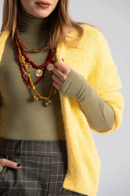 Ζακέτα Μάλλινη Melange