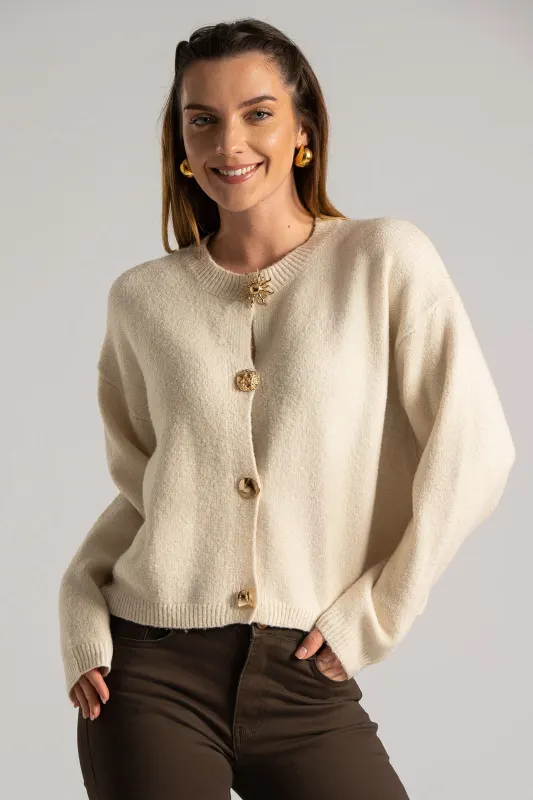 Ζακέτα Mao Μεταλλικά Κουμπιά