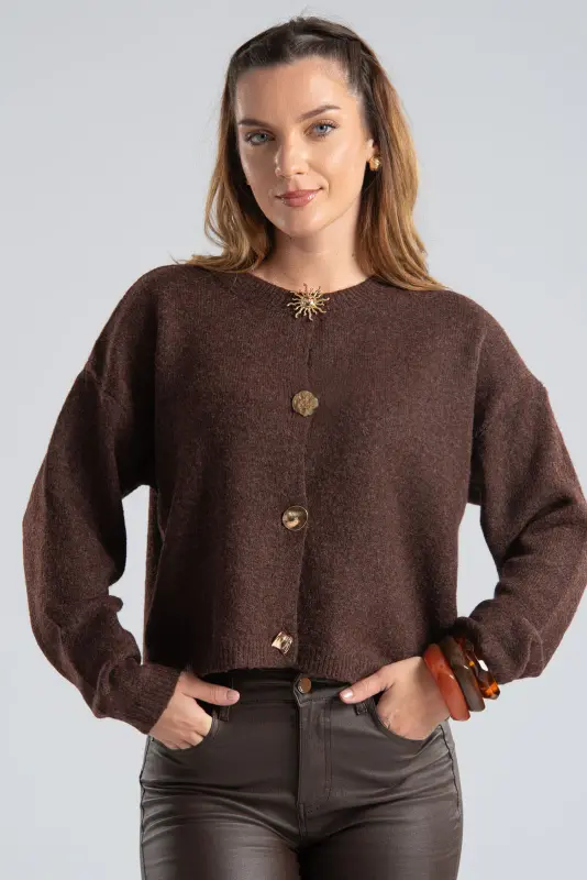 Ζακέτα Mao Μεταλλικά Κουμπιά