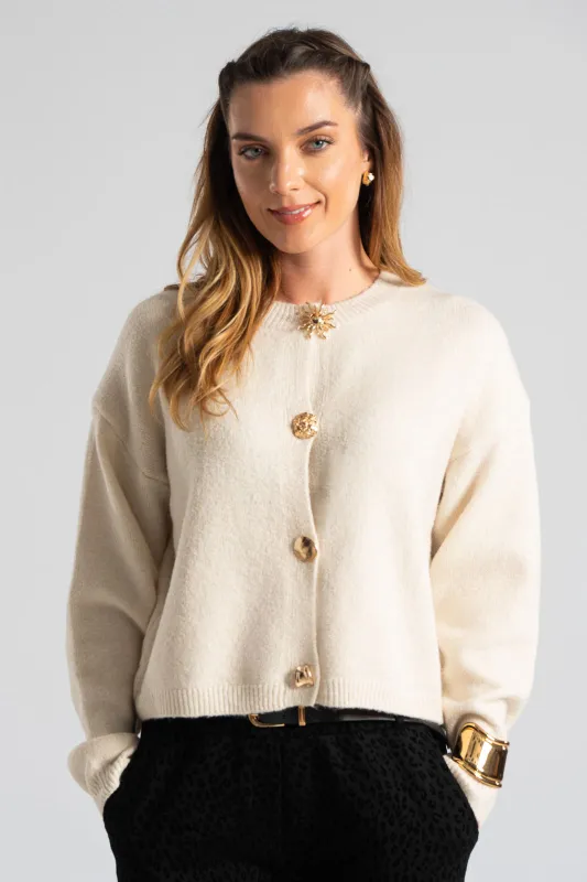 Ζακέτα Mao Μεταλλικά Κουμπιά