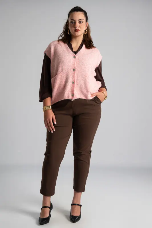 Cardigan Melange Short Sleeve 