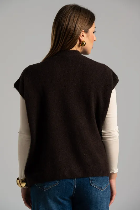 Cardigan Melange Short Sleeve 