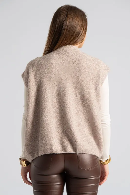 Cardigan Melange Short Sleeve 