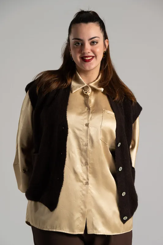 Cardigan Melange Short Sleeve 