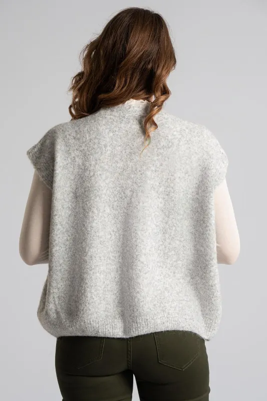 Cardigan Melange Short Sleeve 